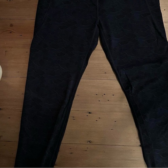ZYIA Pants - ZYIA Dark Blue Textured Leggings